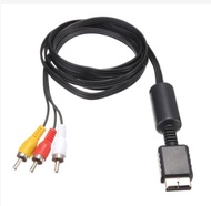 SG SELLER Video Cord Playstation PS3 Console Cable AV Cable to 3 RCA RCA PS2 PS3 Audio High Quality TV Lead/Multicolor