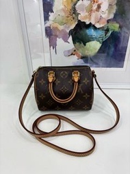 👜Louis Vuitton Speedy Nano  Sling Bag label of year 2020 (Leather of strap is not adjustable) LV 路易威