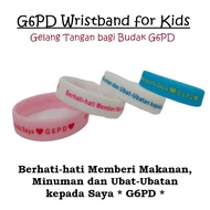 G6PD Wristbands Medical Alert G6PD Alert Bracelet for Kids G6PD Bangles G6PD Bracelets Gelang Tangan