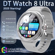 New DT WATCH 8 Ultra Smart Watch 46mm Men GPS Tracking NFC Play video Smart Watch Health Tracker BT 