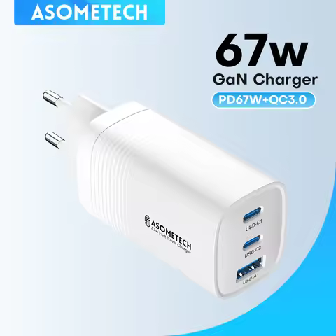67W GaN USB Type C Charger Quick Charge QC3.0 PD3.0 for IPhone 14 13 Pro Xiaomi Laptop PPS 45W Porta