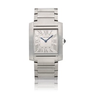 Cartier Tank Française Reference WSTA0074, a stainless steel quartz wristwatch, Circa 2023