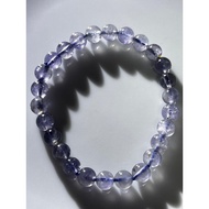 #B888-4 100% Natural High Quality Translucent Lolite Bracelet 6.8mm