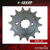 S-TEEL Front Sprocket Motorcycle for HONDA CB250R / CBR250R / CRF250L / CB300F / CBR300F (4053K-14T)