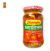 Montano Spanish Style Sardines in Tomato Sauce &amp; Corn Oil 228g