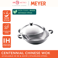 Meyer Centennial Stainless Steel Chinese Wok