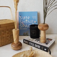 Rustic Wooden Vase/ Vase Flower Vase Flower Vase Aesthetic Dried Flower Vase Ki SS Flower Pot