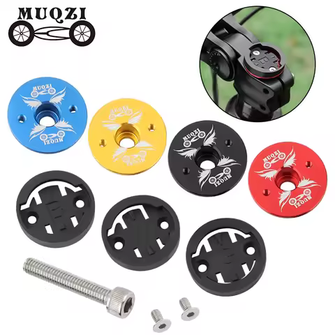 MUQZI Bike Computer Mount Stem Top Cap Compatible with Garmin Wahoo Bryton