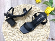 Sandal Cao Gót 5 Cm Da Mờ TT Shoes Mũi Vuông SON02