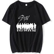 Men's cotton T-shirt KPOP Skz Tshirt Bangchan Jisung Felix Hyunjin Tee Merch Tops for Women Men