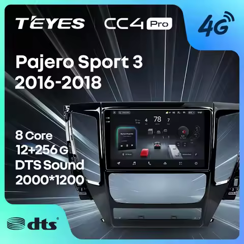 TEYES CC4 PRO For Mitsubishi Montero Sport Shogun Sport Pajero Sport 3 2016 - 2018 CarPlay Android A