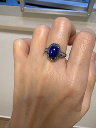 高品阿富汗 青金石S925通體純銀戒指  Premium Afghanistan Lapis Lazuli S925 Sterling Silver Ring,,rings,bracelet,brac