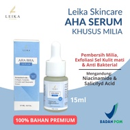Leika Skincare Serum AHA BHA Milia - AHA BHA Serum Milia EFFECTIVE in Overcoming Milia Under Eyes