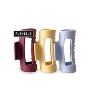 The Original Mello Hair Claw Clip Squishy Claw Clip Made in Korea Patent Pending 30021976 (Black, Re