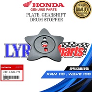 HONDA PLATE, GEARSHIFT DRUM STOPPER FOR XRM 110 | WAVE 100 || 24411-GB4-771