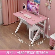 Others - 粉色可愛電競桌 雙人臺式電腦桌 桌椅 套裝女生直播桌子 主播電競椅子（快遞送貨上門）（平行進口）