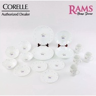 HOT🔥CORELLE 20PCS VITRELLE TEMPERED GLASS ROUND DINNER SET/DINING SET/(SET OF 4 )-PLUM