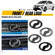 MTTO Perodua Bezza Exterior Car Emblem Frame Cover Perodua Logo Badge Garnish Accessories Multiple C