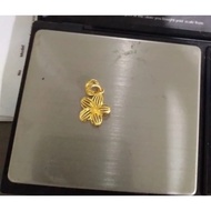 liontin emas asli model kendari kadar 875 hadiah ultah - 1.01gr/875