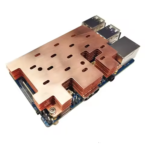 Orange Pi 3B Copper Heatsink Protective Case Passive Cooling Radiator with Heatsink Metal Shell for 