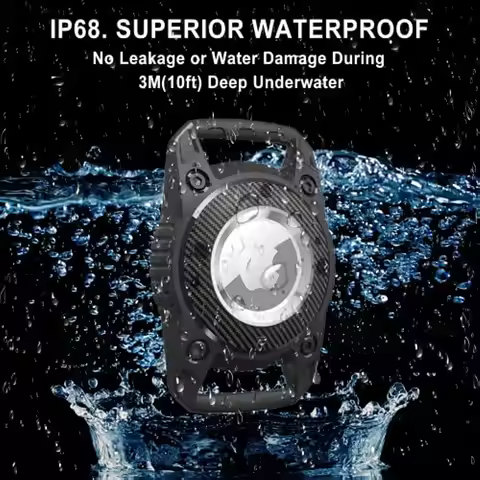 Horder for Airtag Holder Case IP68 Waterproof Airtag. Holder Keychain, Airtag Keychain Hard TPU Full