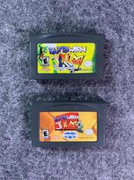 【千代】GBA 蚯蚓戰士1+2美版 原版中古游戲  打不單賣 品相如圖貼紙都很不錯美國購回 中古游戲不退不換感謝關