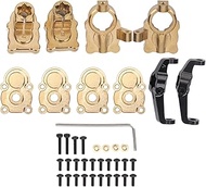Copper RC Steering Cup Upgrade Set for FCX24 1/24 Climbing Car, Includes Rear Axle Sleeve and Gear C