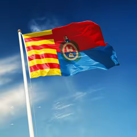 3x5 Ft Elche Flag Vivid Color and Fade proof a City of Spain Flags Polyester with Brass Grommets