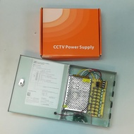 9 CHANNEL DC 12V 5A SWITCHING POWER SUPPLY WITH FUSE AND BOX