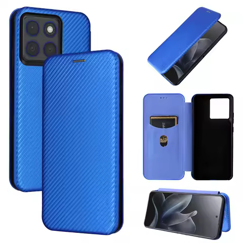 For Flip Moto Edge 70 5G Case Card Slot Carbon Fibre Magnetic Skin Leather Cover For Moto X70 Air 5G