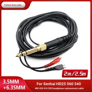 Headphone Audio Cable Suitable for Sennheiser HD25 HD560 HD540 HD480 HD430 414 HD250