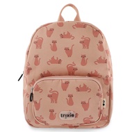 Trixie Animal Print Childlike Backpack-Sweet Laughing Cat|Children Schoolbag|Lightweight Water Repel