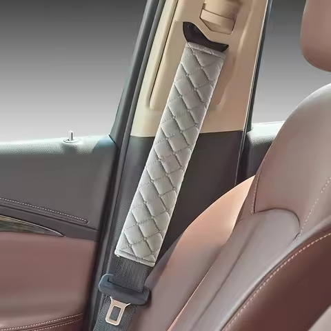 Car Seat Belt Padding Interior Seat-Belt Covers For Mercedes Benz W211 W204 W212 Audi A4 A3 Q5 BMW E