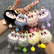 GANTUNGAN AKC - Cute Fur Cat Doll Keychain Bag Cat Keychain Accessories