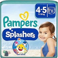 Pampers Size 4 Splashers Swim Pants, 11 Count, Carry Pack, Do Not Swell in Water (9-15 kg / 20-33 lb