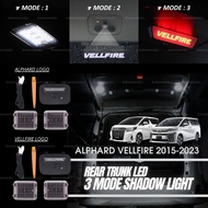 Awesome2u Toyota Alphard Vellfire AGH30 ANH30 AH30 2015-2023 Car Rear Trunk Led Shadow Light Accesso