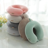 🚓Memory pillowUType Pillow Core Travel Neck Pillow uType Neck PillowLOGOEmbroideryUSolid Color Memory Foam for Shaped Pi