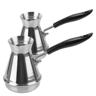 Stainless Steel Butter Melting Pot Coffee Utensils European Long Handle Moka Pot Turkish Coffee Pot Kitchen Tools