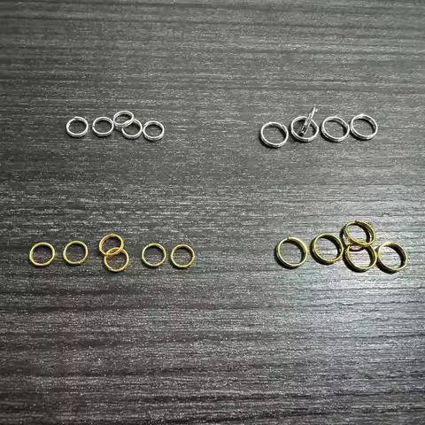 Wholesale 6mm/7mm/8mm 1000pcs/bag Silver/Gold Plated Double Loops Jump Rings For Fashion Jewerly DIY