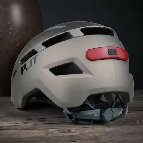 PJT Cycling Helmet In-Mold Road USB Rechargeable Tail light/Helmets Bag For Your Choice Bicycle Helm