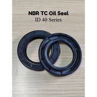 【40mm】 TC Oil Seal 40x60x10 40x62x7 40x52x7 NBR Black Rubber Double Lip Spring High Pressure OilSeal