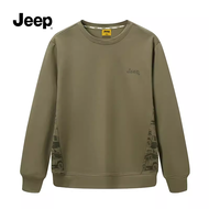 Jeep Official Flagship Store Mens round Neck Sweatshirt Spring Autumn New Arrival Casual Comfortable