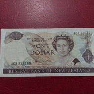 New Zealand Selandia Baru 1 dollar 1981