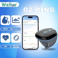 Wellue O2ring Health Monitoring Ring 16 Hours Battery Run Times Blood Oxygen SpO2 Sensor Apnea Sleep