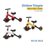 3IN1 Children's Multifunction Tricycle (3 Wheels) Children Scooter Balance Bike Ride on Car Non-inflatable Bicycle