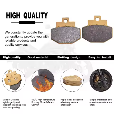 Rear Brake Pads Disc Tablets For VESPA GT200L Granturismo GT200 GT 200 L GTS250 GTV250 GTV GTS 250 i