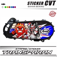 CVT BACK STICKER CVT BLOCK VARIATION STICKER TRANSPARENT UV MOTORCYCLE STICKER MOTORCYCLE STICKER