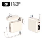 CCC Powerbank พาวเวอร์แบงค์ 20000mAh 22.5W  พร้อมปลั๊ก-สายในตัว แบตเตอรี่สำรอง รับประกัน 1 ปี