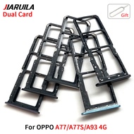 Sim Card Tray For Oppo A77 A77S A93 4G Reader SD Card and Sim Card Tray Holder adapter Parts