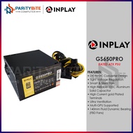 Inplay GS650PRO | Rated 650W Power Supply 80 Plus